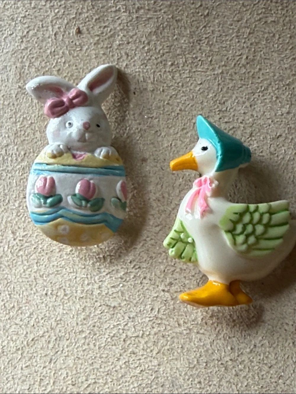 Easter Brooch Pins Set of Two